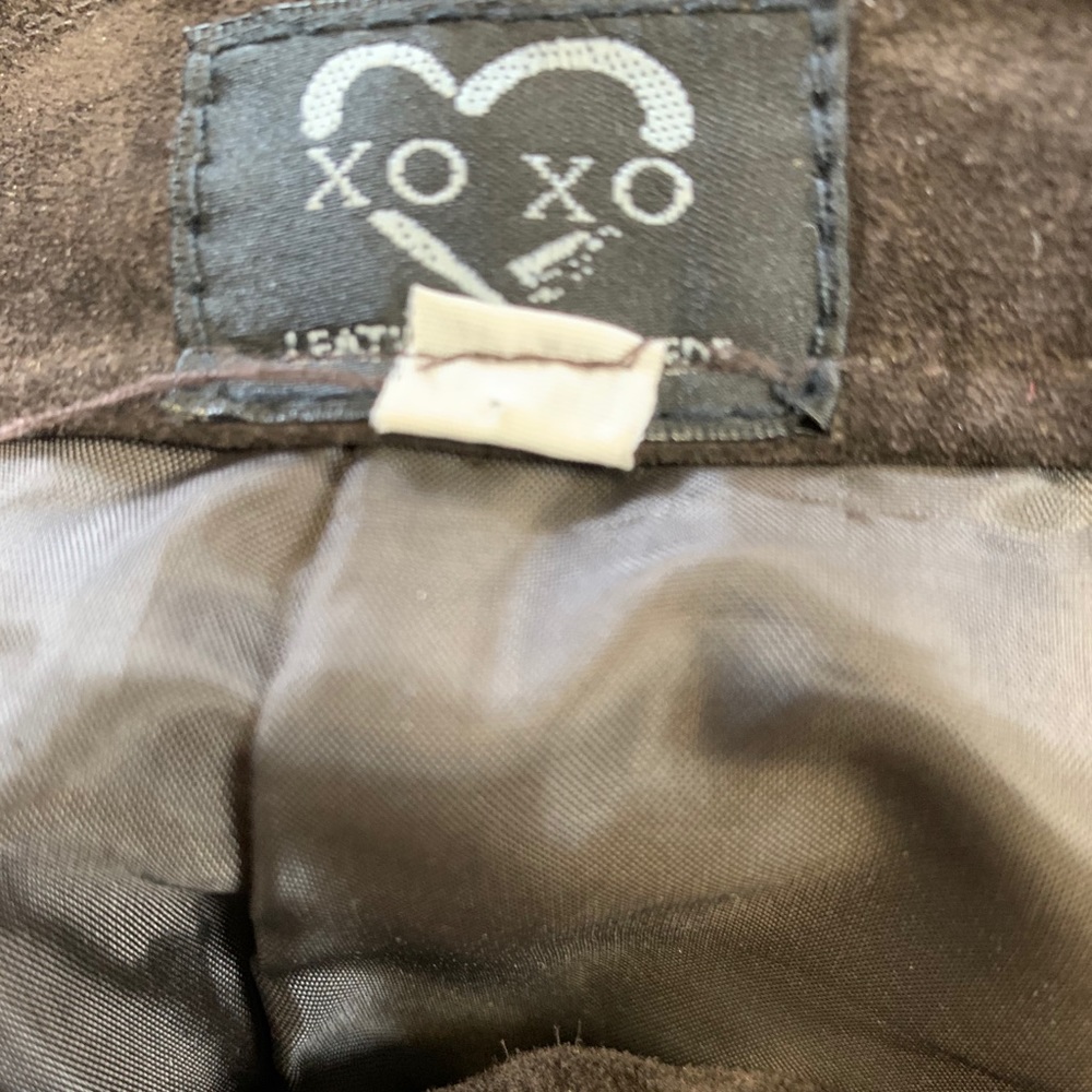 Vintage XOXO Suede Leather Pants Size 4 - Picture 8 of 12